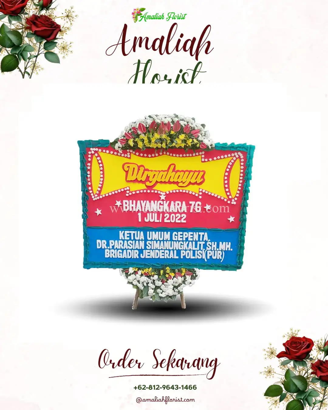 Papan Bunga HUT Ulang Tahun Negla